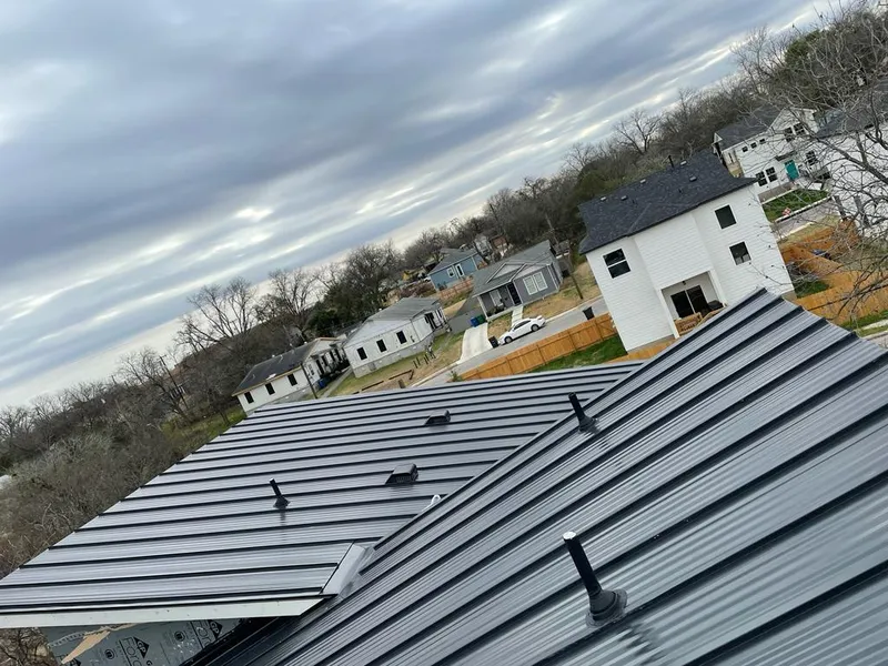 Standing seam metal roof panels with vents for Skylight Repair in Toronto